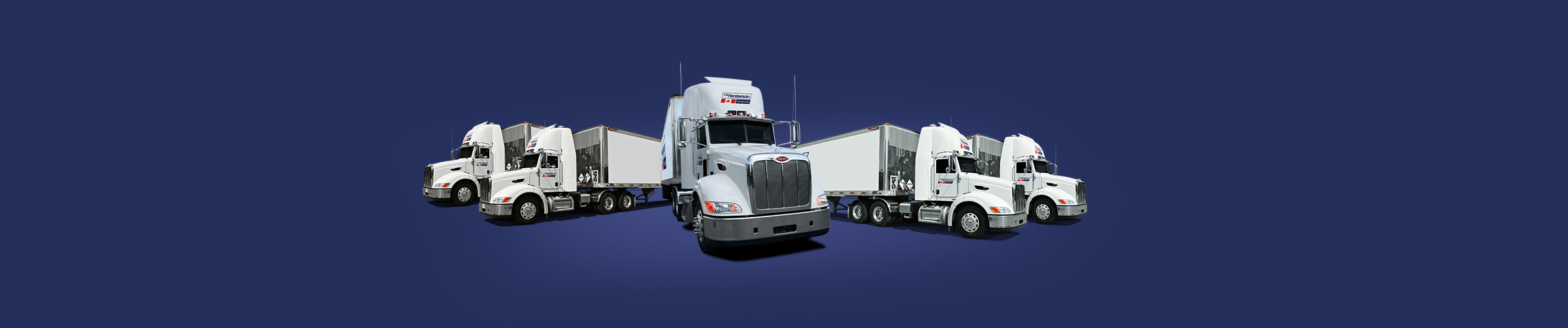 CW Henderson Distribution fleet of trucks